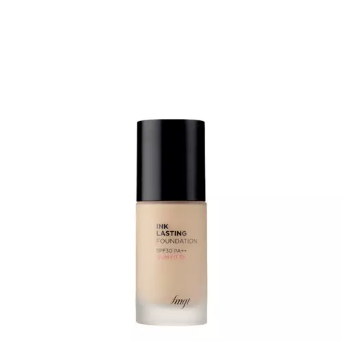 The Face Shop - Fmgt Ink Lasting Foundation Glow SPF 30 PA++ - Płynny Podkład o Wysokim Kryciu - N201 Apricot Beige - 30ml