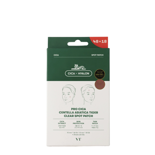 VT Cosmetics - CICA Clear Spot Patch - Kojące Plasterki na Wypryski - 66szt.