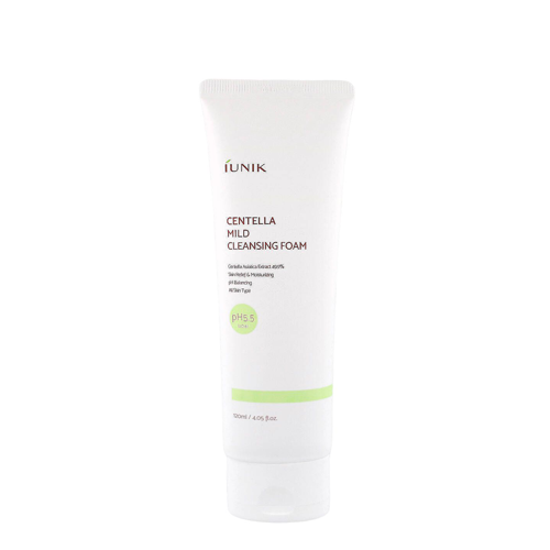 iUNIK - Centella Mild Cleansing Foam - Łagodna Pianka Oczyszczająca z Wąkrotą Azjatycką - 120ml