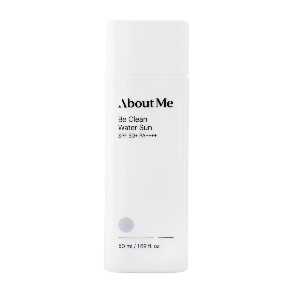 About me - Be Clean Water Sun SPF50+ PA++++ - Nawilżający Krem z Filtrami Chemicznymi - 50ml - OUTLET