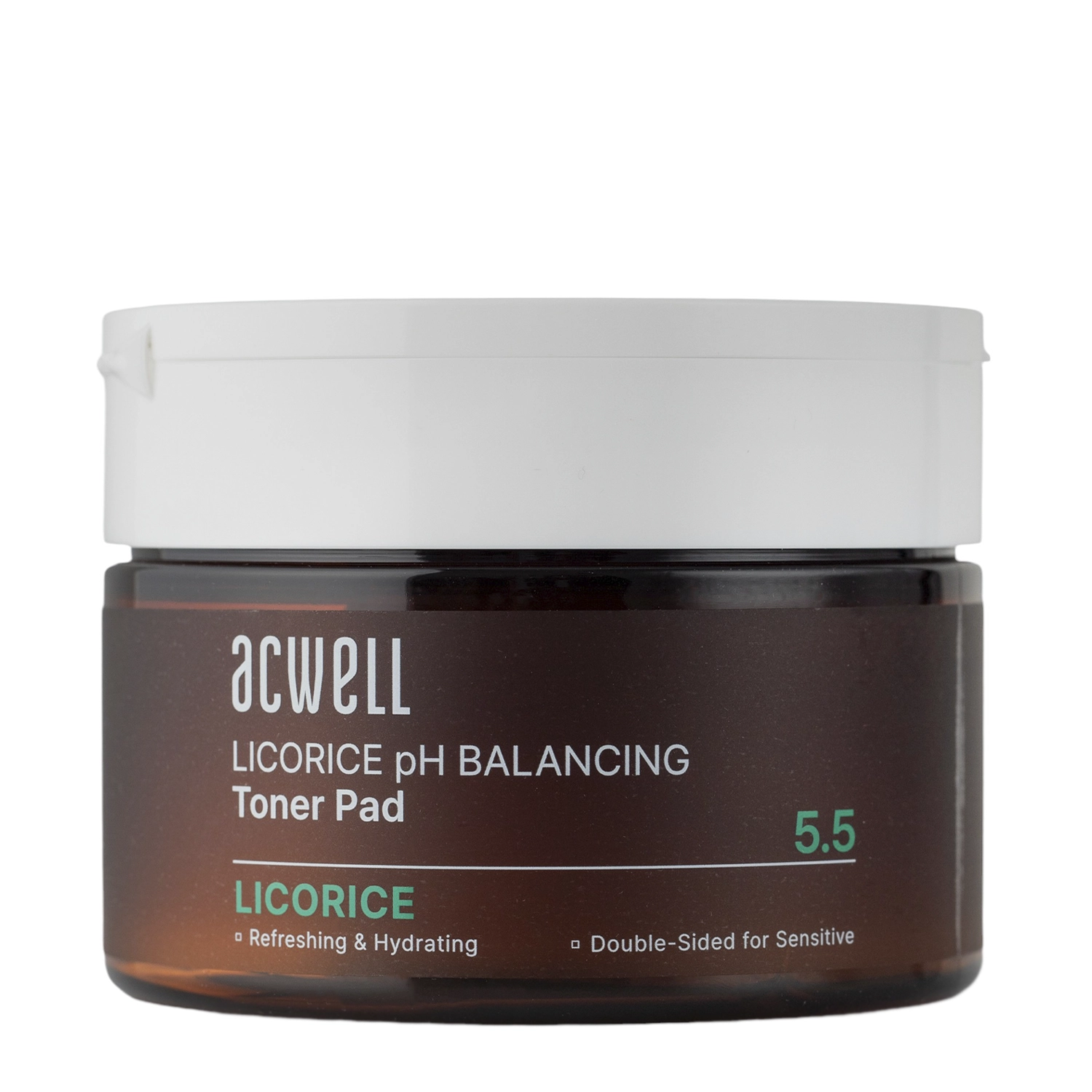 Acwell - Licorice pH Balancing Toner Pad - Nawilżająco-Rozjaśniające Płatki do Twarzy - 70szt/160ml