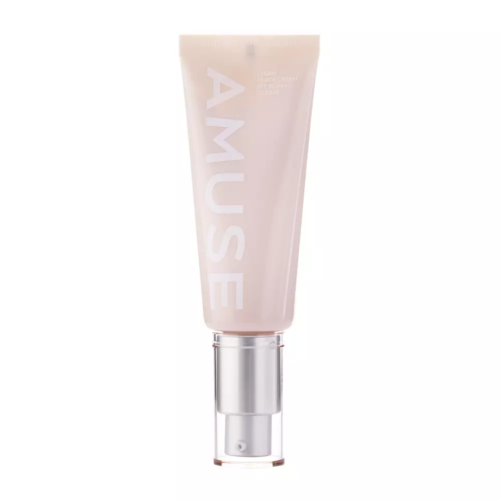 Amuse - Vegan Peach Cream - SPF 30 PA++ - Krem Tonujący z Filtrem - 02 Bare - 40ml