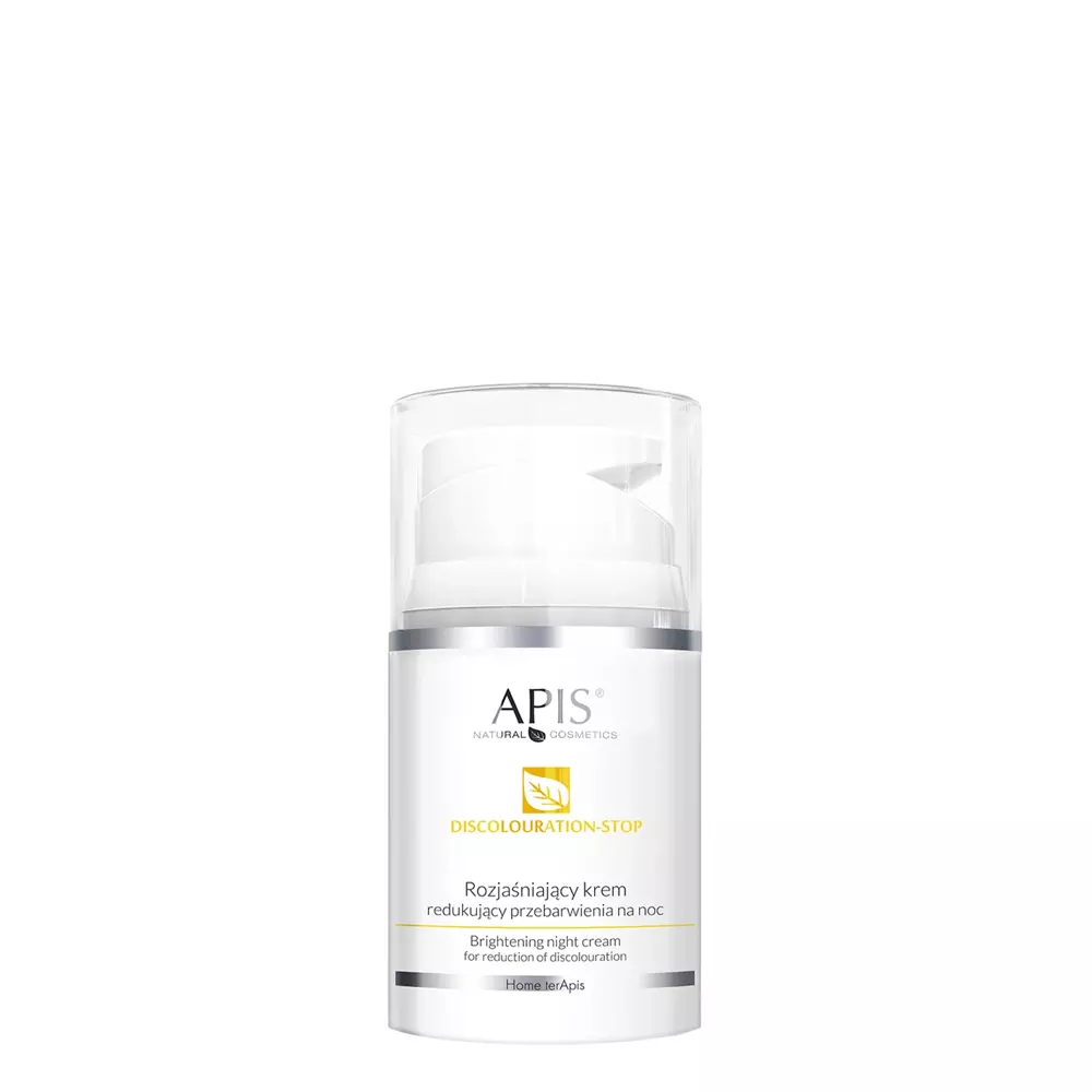 Apis - Discolouration-Stop - Brightening Night Cream for Reduction of Discolouration - Rozjaśniający Krem Redukujący Przebarwienia na Noc - 50ml