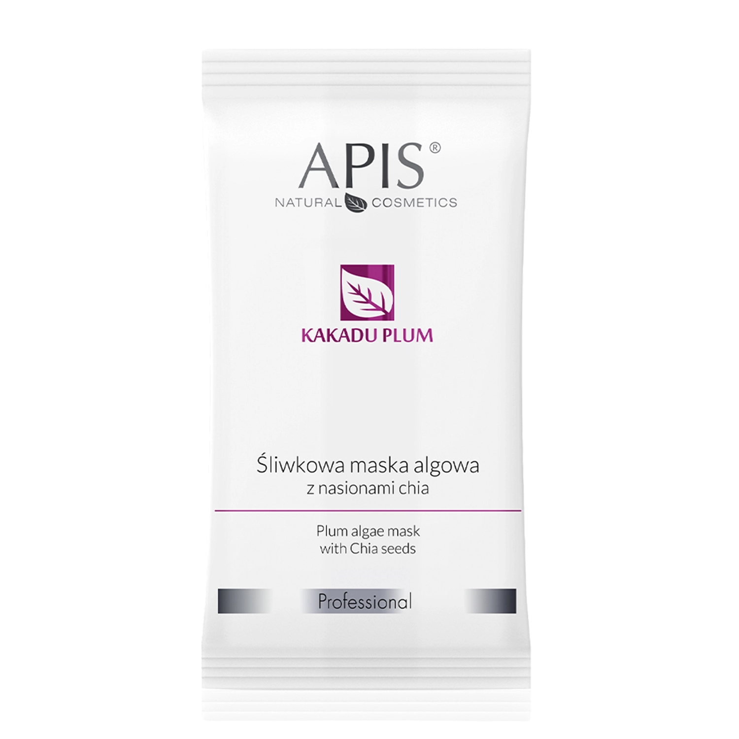 Apis - Kakadu Plum - Śliwkowa Maska Algowa z Nasionami Chia - 20g