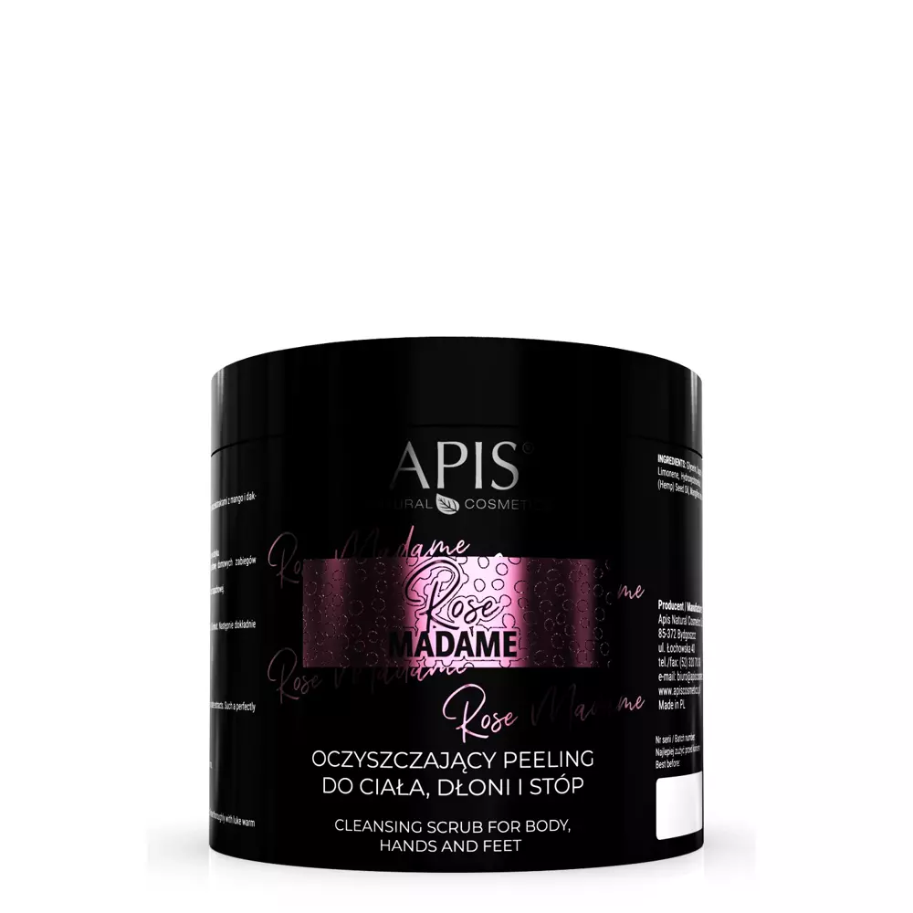 Apis - Rose Madame - Oczyszczający Peeling do Ciała, Dłoni i Stóp - 700g