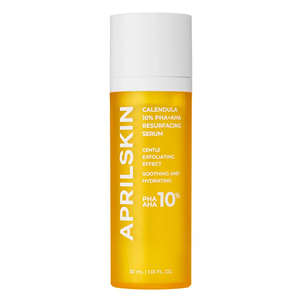 Aprilskin - Calendula 10% PHA+AHA Resurfacing Serum - Nagietkowe Serum z Kwasami - 30ml