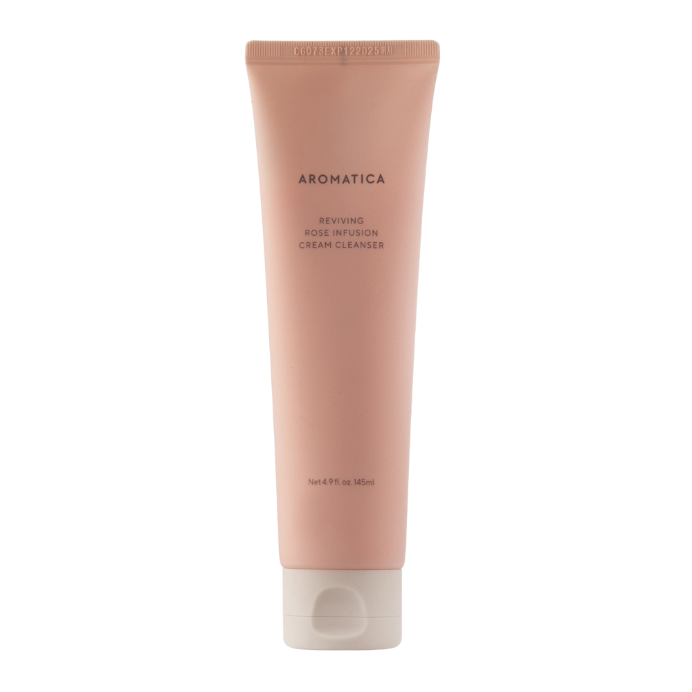 Aromatica - Reviving Rose Infuison Cream Cleanser - Kremowy Żel Różany do Mycia Twarzy - 145ml