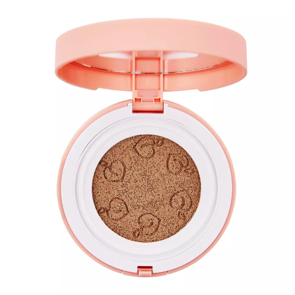 Black Rouge - Peach Cover Velvet Cushion SPF50+/PA++++ - Kryjący Podkład w Poduszce - Apricot Toktok - 14g