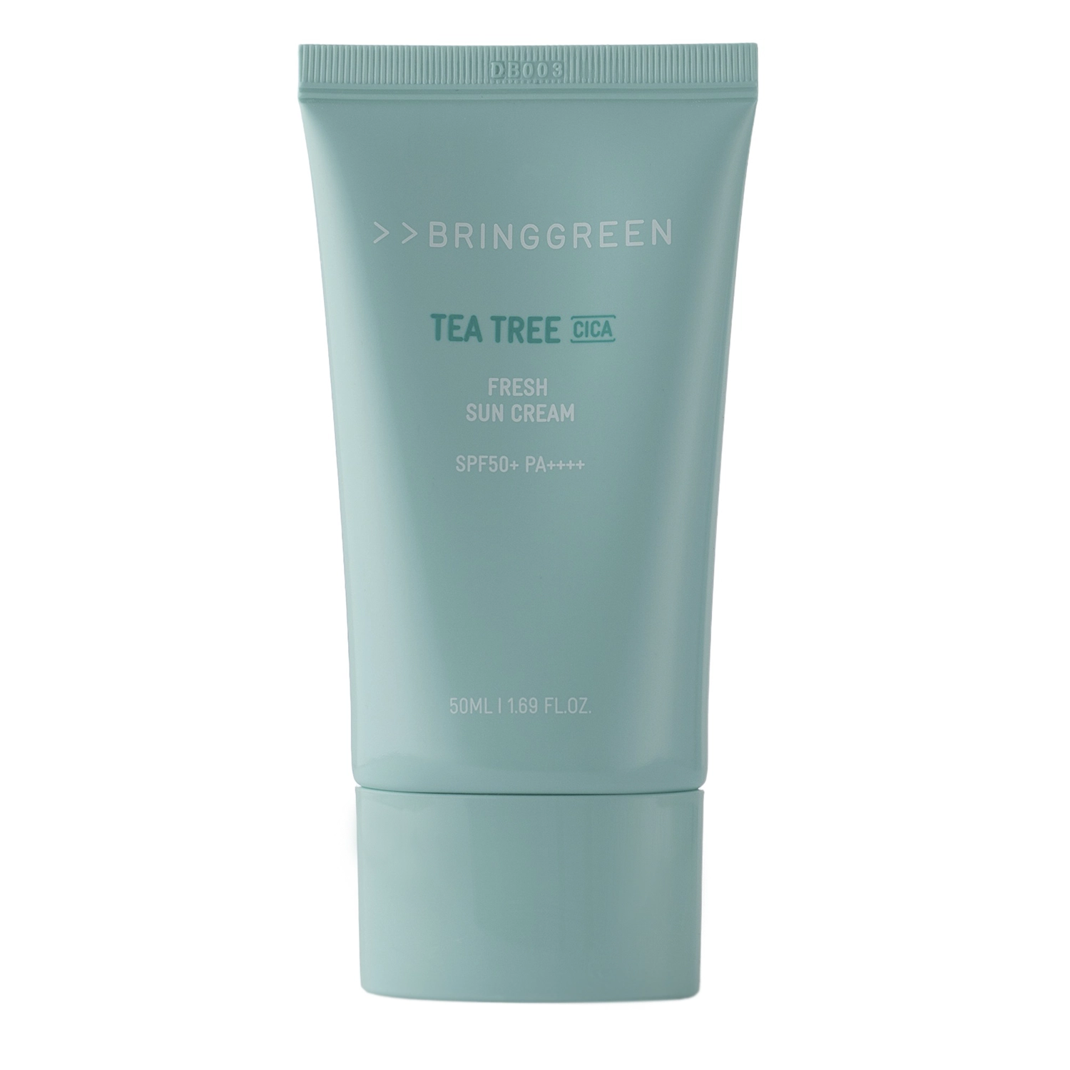 Bring Green - Tea Tree Cica Fresh Sun Cream SPF 50+ PA++++ - Kojący Krem do Twarzy z Filtrem - 50ml 