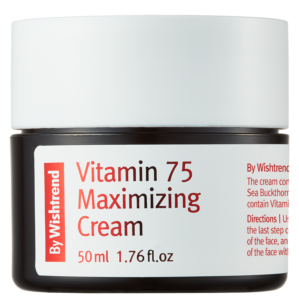 By Wishtrend - Vitamin 75 Maximizing Cream - Odmładzający Krem do Twarzy z Wyciągiem z Rokitnika - 50ml