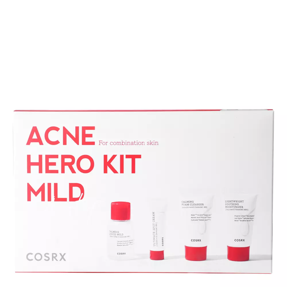 COSRX - AC Collection Trial Kit - Mild - Zestaw Miniatur do Pielęgnacji Cery Trądzikowej