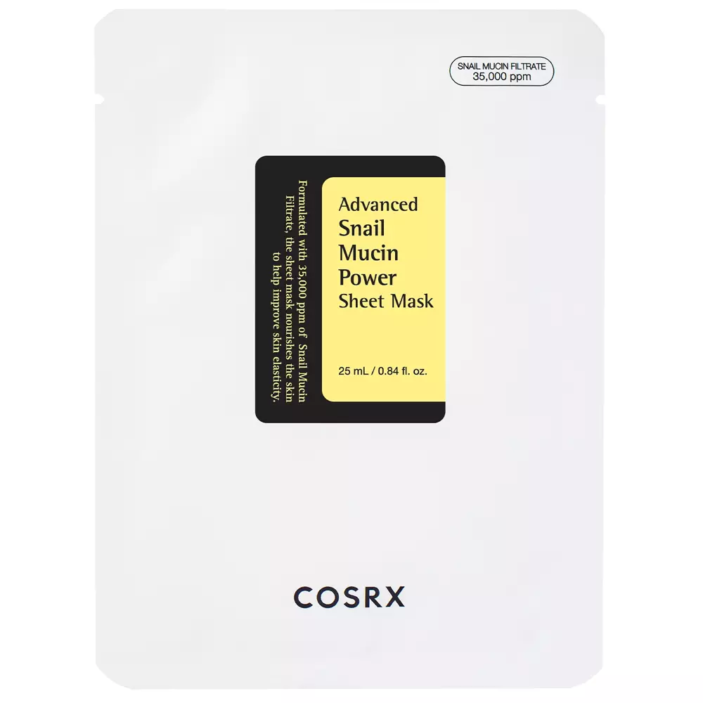 COSRX - Advanced Snail Mucin Power Essence Sheet Mask - Maska w Płachcie ze Śluzem Ślimaka - 25ml