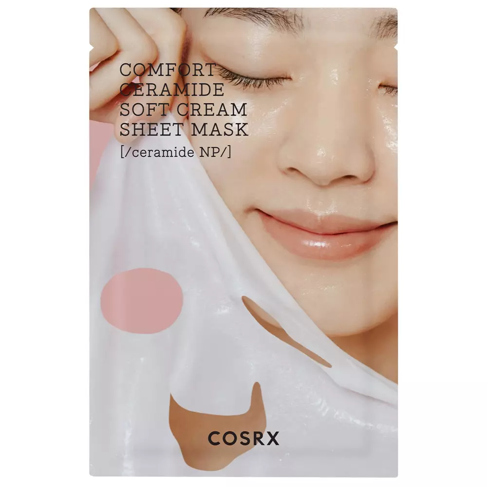 COSRX - Balancium Comfort Ceramide Soft Cream Sheet Mask - Maska w Płachcie z Ceramidami - 31g