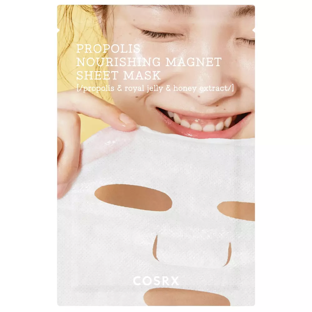 COSRX - Full Fit Propolis Nourishing Magnet Sheet Mask - Odżywcza Maska w Płachcie z Propolisem - 21ml