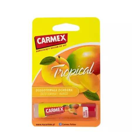 Carmex - Moisturizing Lip Balm - Nawilżający Balsam do Ust w Sztyfcie - Tropical - 4,25g