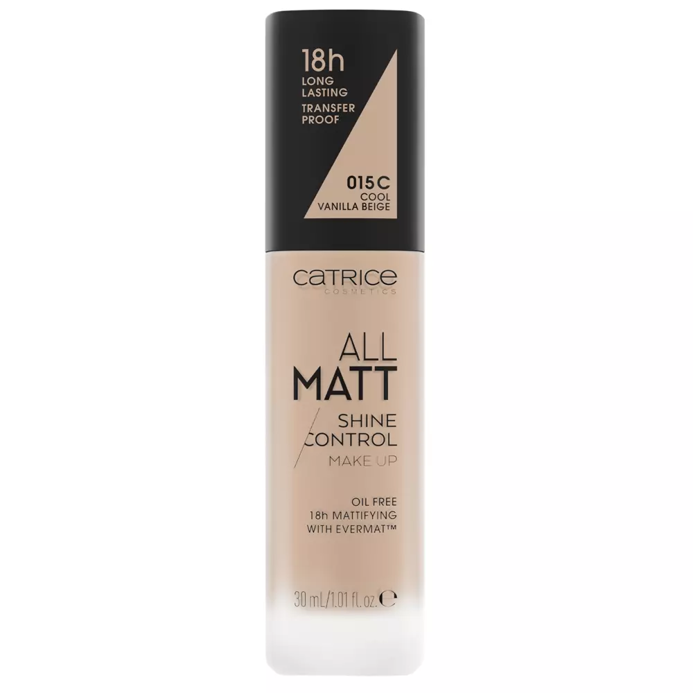 Catrice - All Matt Shine Control Make Up - Podkład Matujący - 015 C - 30ml