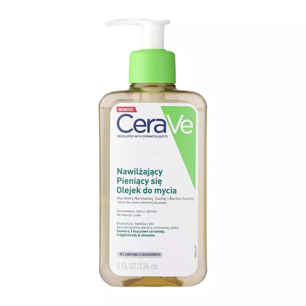 CeraVe - Nawilżający Pieniący się Olejek do Mycia - 236ml