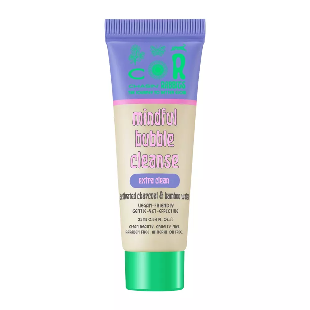 Chasin’ Rabbits - Mindful Bubble Cleanser - Mini Emulsja do Mycia z Węglem Aktywnym - 25ml