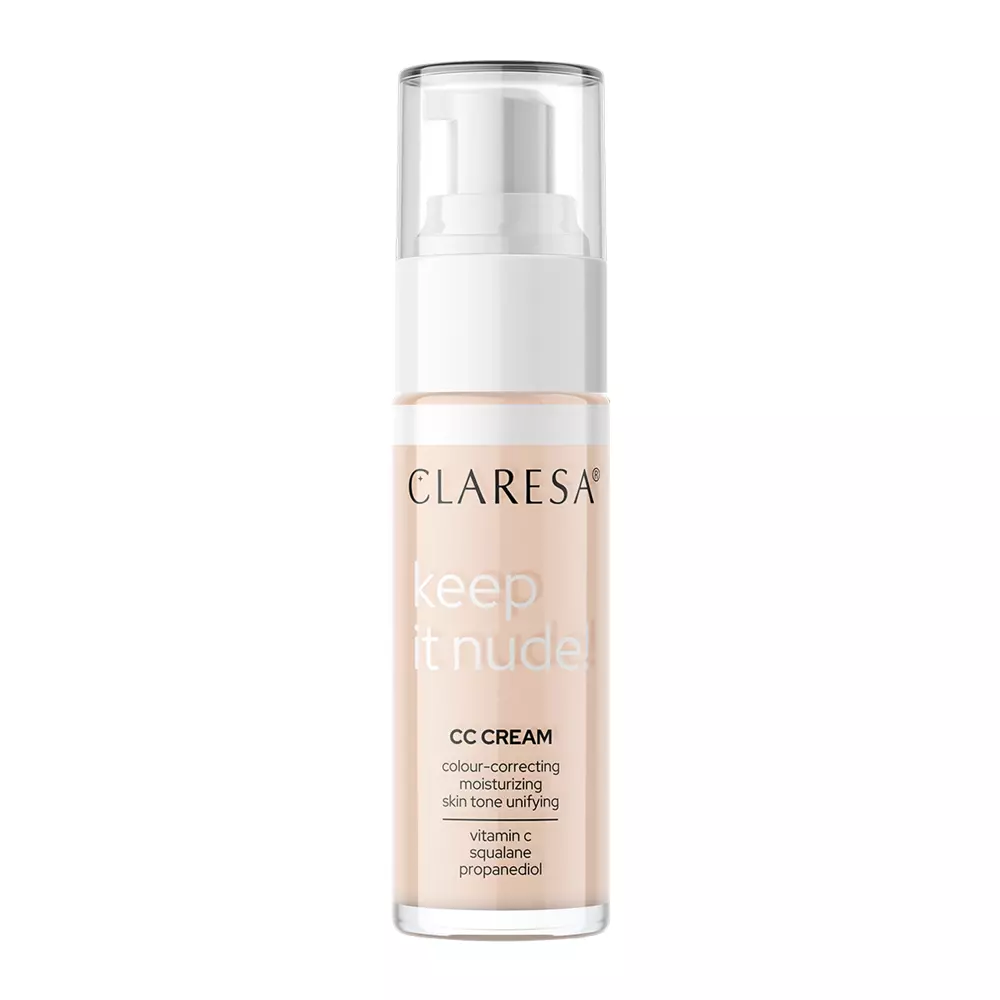 Claresa - Keep It Nude! - Nawilżający Podkład Wyrównujący Koloryt Cery - 101 Light - 30ml