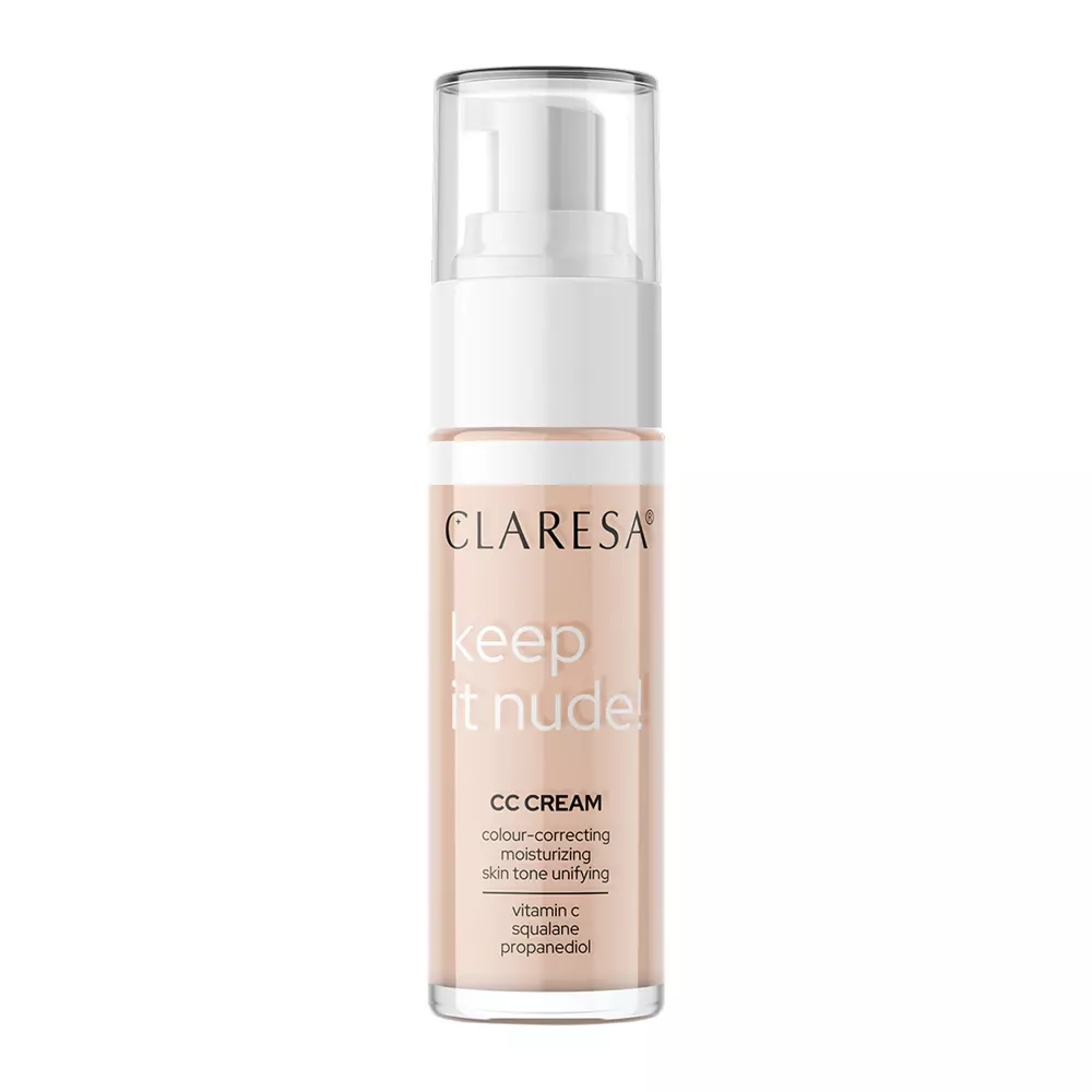 Claresa - Keep It Nude! - Nawilżający Podkład Wyrównujący Koloryt Cery - 102 Warm Medium - 30ml