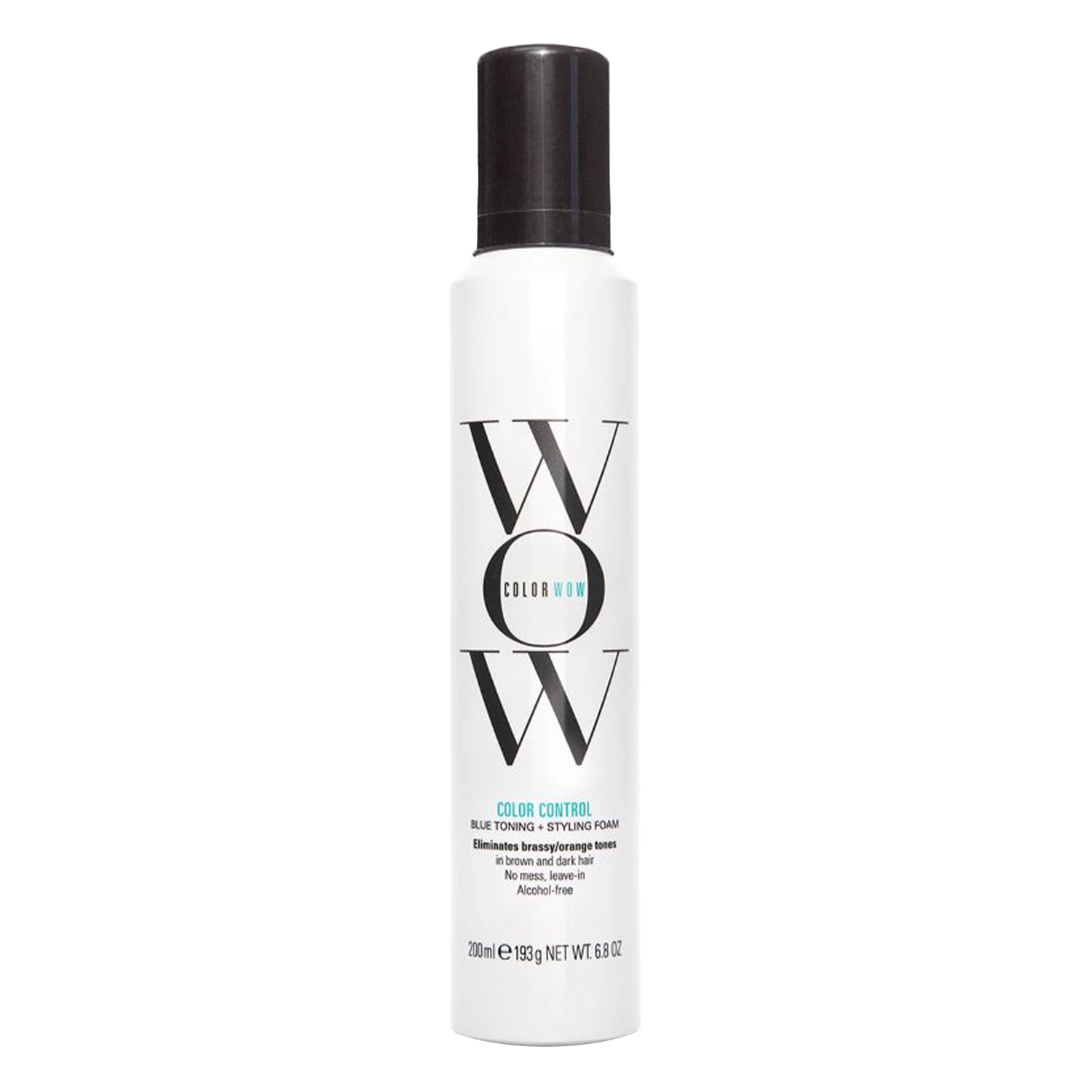 Color Wow - Color Control Blue Toning and Styling Foam - Pianka Neutralizująca Czerwone Odcienie - Włosy Ciemne - 200ml