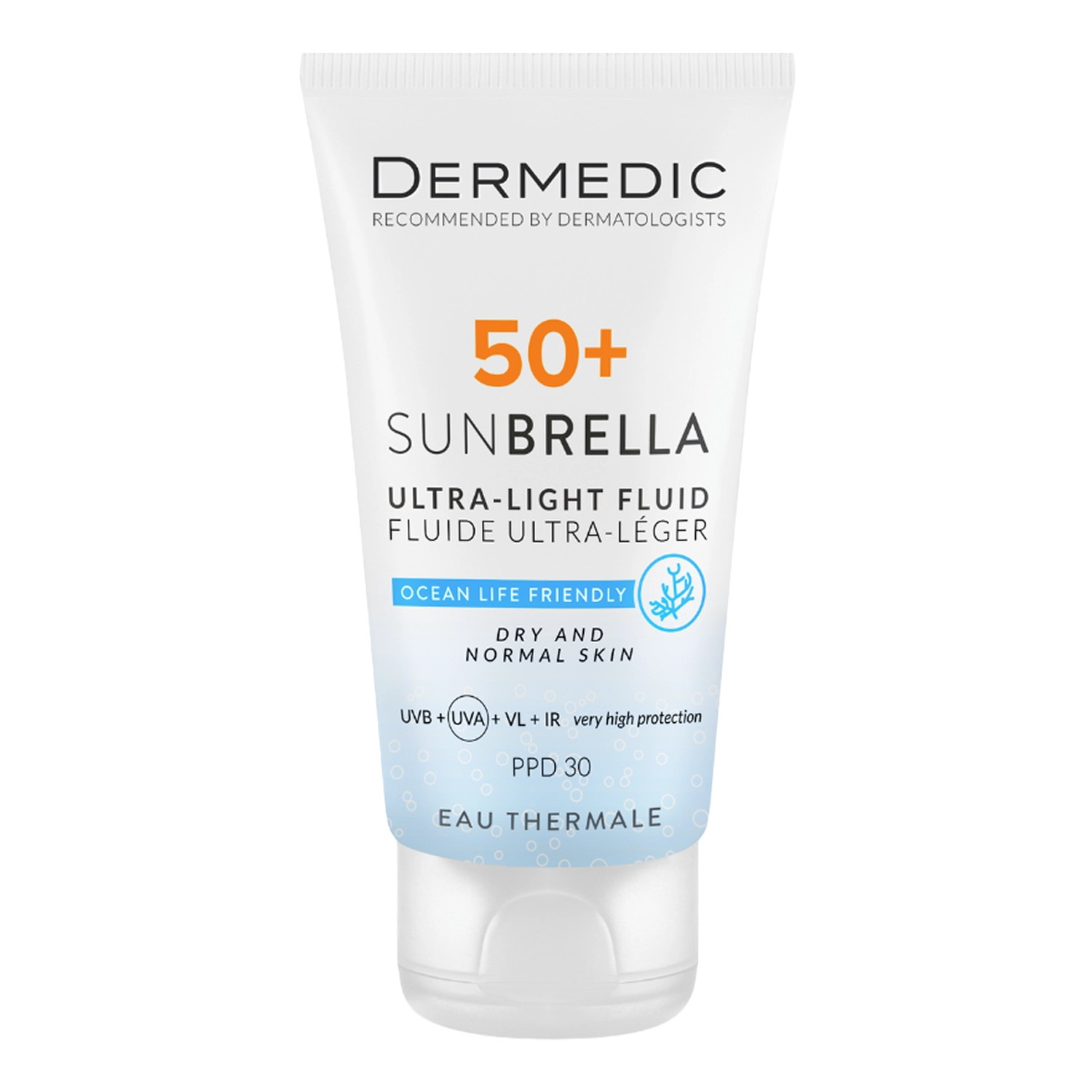 Dermedic - Sunbrella - Ultralekki Krem SPF 50+ dla Skóry Suchej i Normalnej - 40ml 