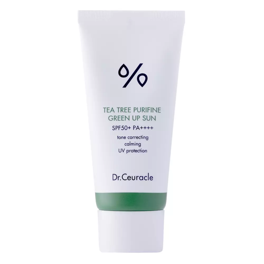 Dr.Ceuracle - Tea Tree Purifine Green Up Sun SPF50/PA++++ - Krem Przeciwsłoneczny z Wyciągiem z Drzewa Herbacianego - 50ml