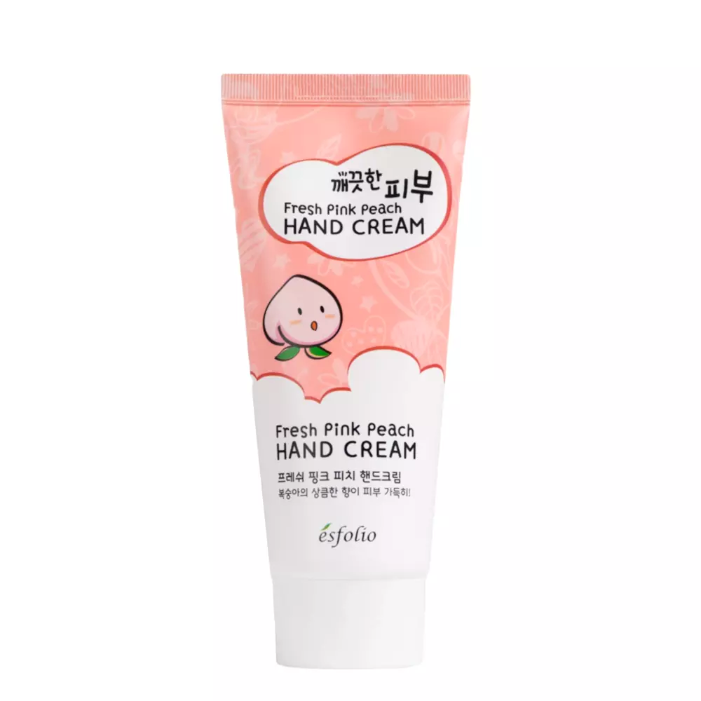 Esfolio - Fresh Pink Peach Hand Cream - Odświeżający Brzoskwiniowy Krem do Rąk - 100ml