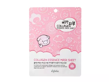 Esfolio - Pure Skin Collagen Essence Mask Sheet - Maska w Płachcie z Kolagenem - 25ml