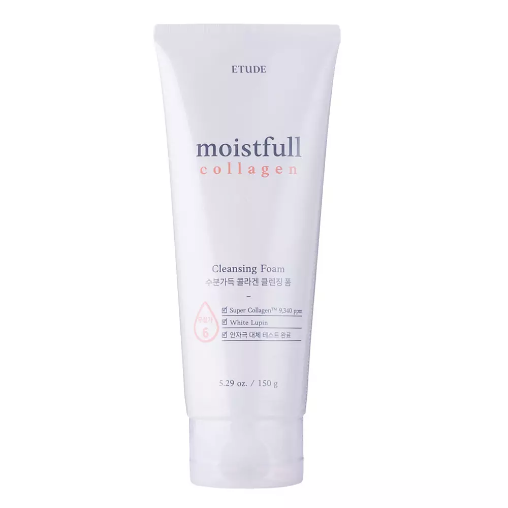 Etude House - Moistfull Collagen Cleansing Foam - Essence - Lekka Pianka do Mycia Twarzy z Kolagenem - 150ml					