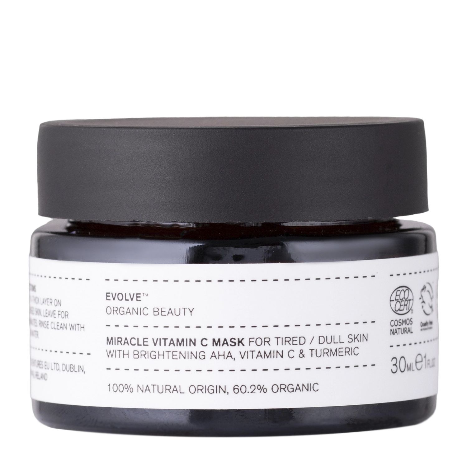 Evolve Organic Beauty - Miracle Vitamin C Mask - Rozświetlająca Maska do Twarzy z Witaminą C - 30ml