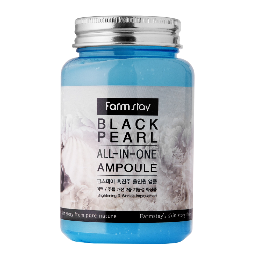 Farmstay - Black Pearl All-In-One Ampoule - Rewitalizująca Ampułka do Twarzy z Ekstraktem z Czarnej Perły - 250ml