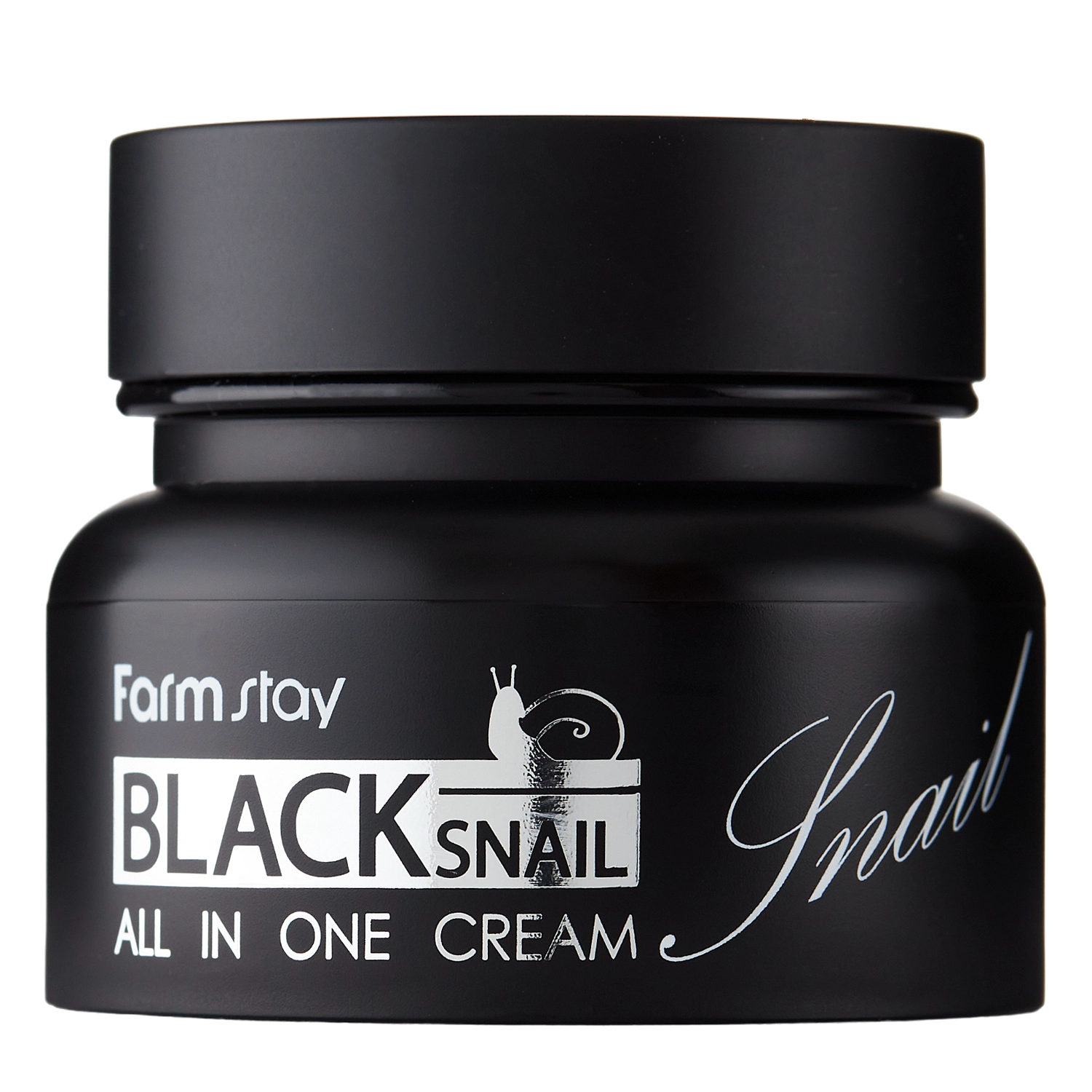 Farmstay - Black Snail All-In-One Cream - Rewitalizujący Krem do Twarzy i Dekoltu z Filtratem ze Śluzu Ślimaka Afrykańskiego - 100ml