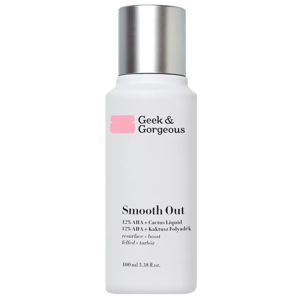 Geek & Gorgeous - Smooth Out - Silny Eksfoliant z 12% Kwasu Glikolowego i Mlekowego - 100ml