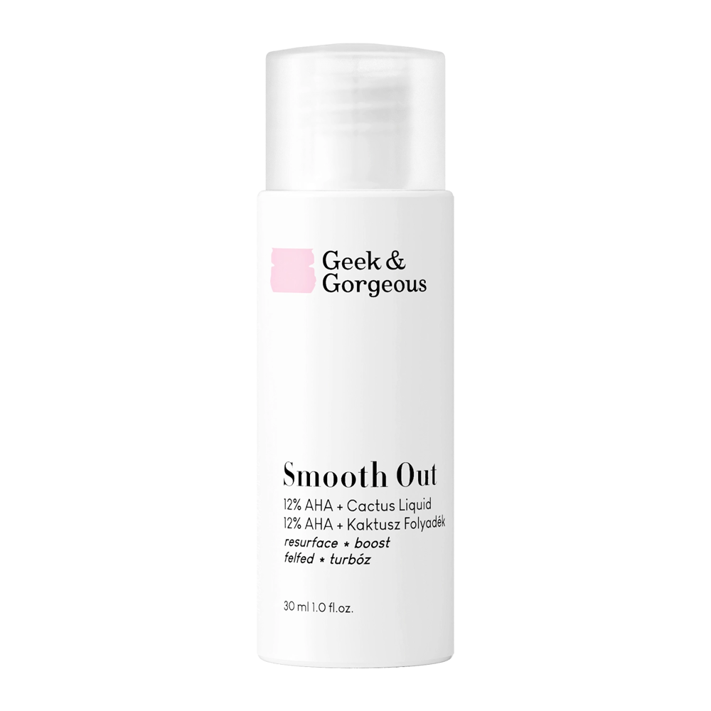 Geek & Gorgeous - Smooth Out - Silny Eksfoliant z 12% Kwasu Glikolowego i Mlekowego - 30ml