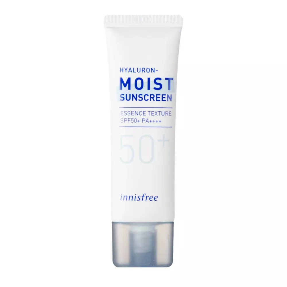 Innisfree - Hyaluron Moist Sunscreen - SPF50+ PA++++ - Krem Przeciwsłoneczny do Twarzy z Kwasem Hialuronowym - 50ml