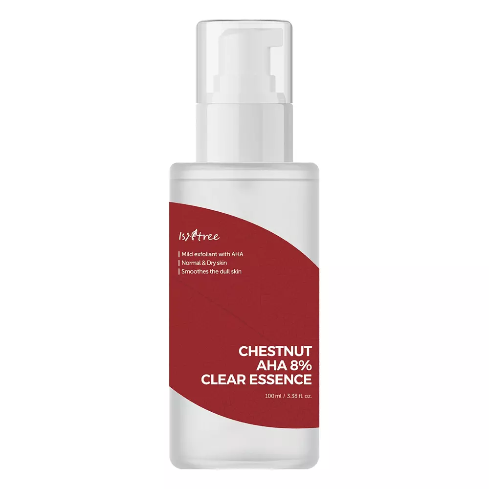 Isntree - Chestnut AHA 8% Clear Essence - Esencja do Twarzy z Kwasem Mlekowym i Glikolowym - 100ml