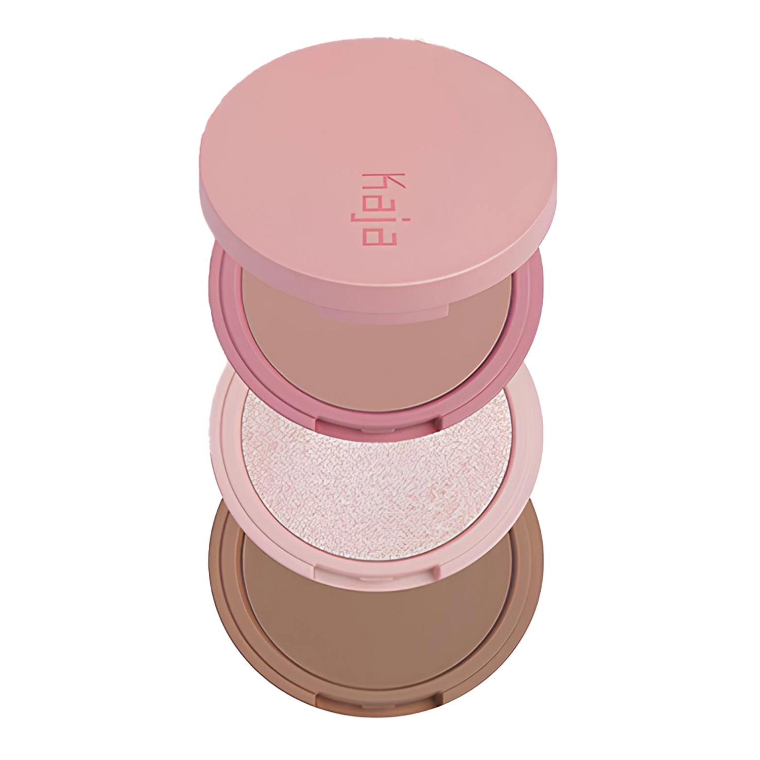 Kaja Beauty - Play Bento - Bronzer, Blush & Highlighter Trio - Zestaw do Konturowania - 00 Sugar Cookie - 2x3,5g+2,8g