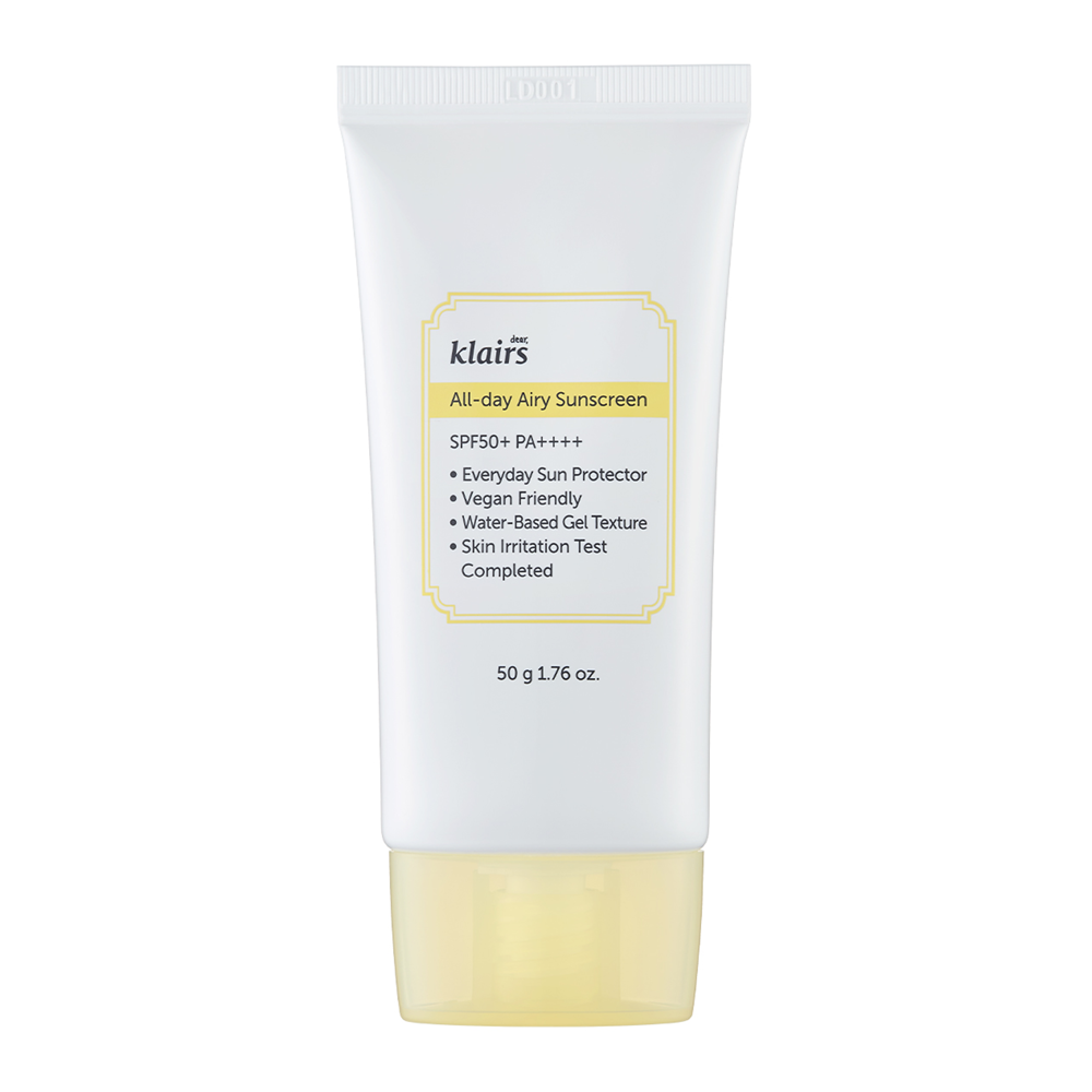 Klairs - All-Day Airy Sunscreen SPF50+ PA++++ - Lekki Ochronny Żel-Krem Do Twarzy  - 50g