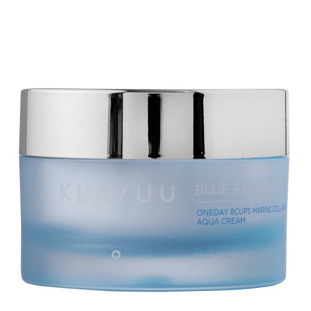 Klavuu - Blue Pearlsation One Day 8 Cups Marine Collagen Aqua Cream - Nawilżający Krem do Twarzy z Kolagenem - 50ml