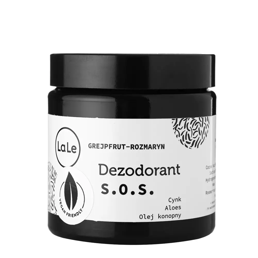 La-Le - Dezodorant Grapefruit-Rozmaryn z Cynkiem, Aloesem i Olejem Konopnym - 150ml