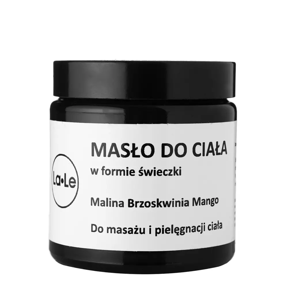 La-Le - Masło do Ciała w Formie Świeczki Malina, Brzoskwinia i Mango - 120ml