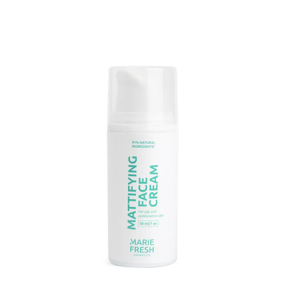 Marie Fresh Cosmetics - Mattifying Face Cream - Matujący Krem do Twarzy z Kwasem Salicylowym - 30ml