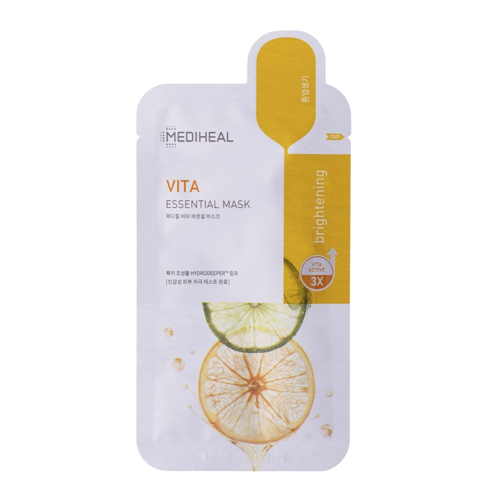 Mediheal - Vita Essential Mask - Rozświetlająca Maska do Twarzy w Płachcie - 1szt/24ml