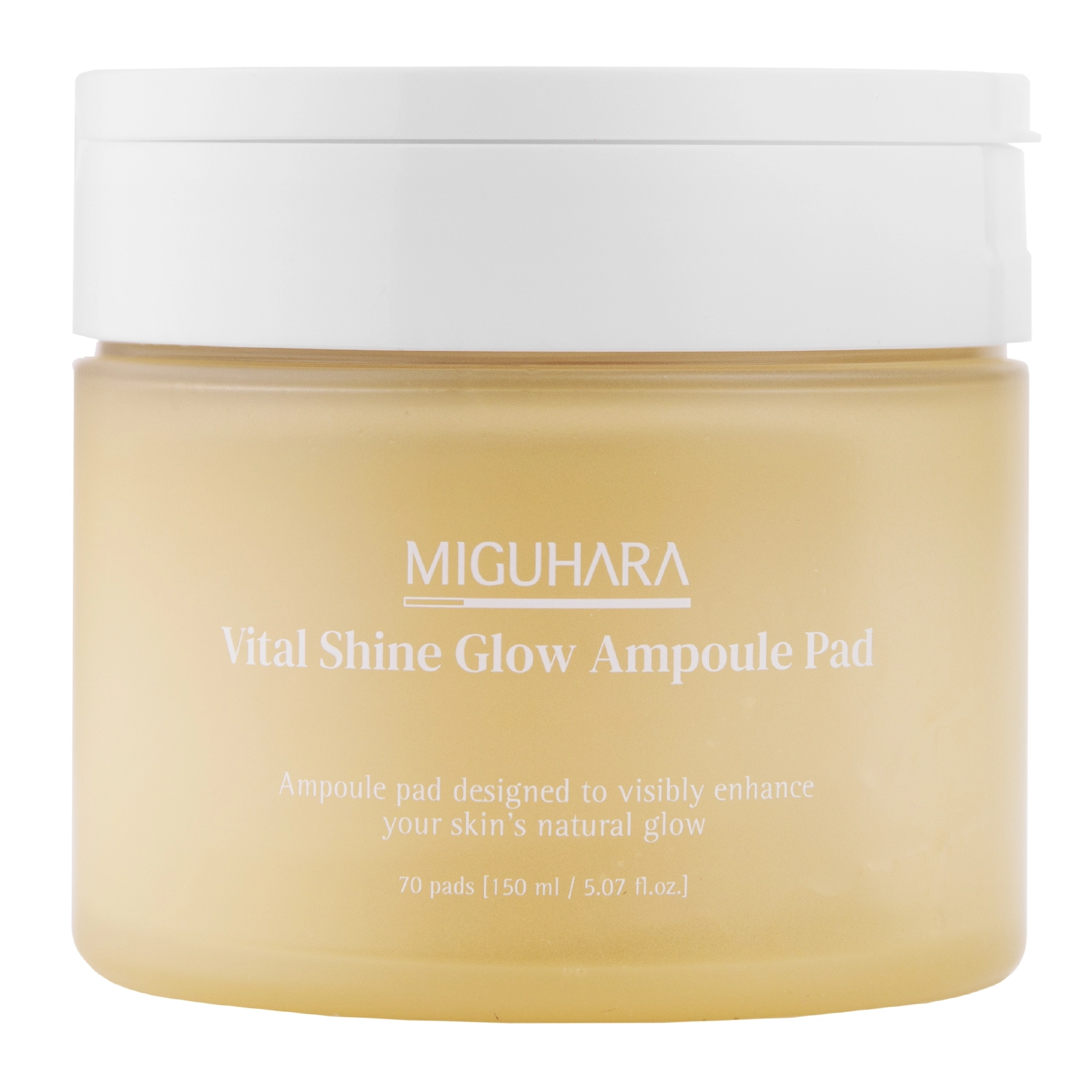 Miguhara - Vital Shine Glow Ampoule Pad - Rozjaśniające Płatki do Twarzy - 70szt/150ml