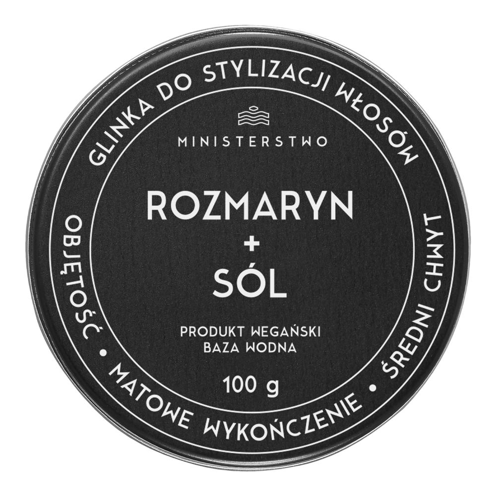 Ministerstwo Dobrego Mydła - Rozmaryn + Sól - Glinka do Stylizacji Włosów - 100g