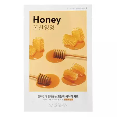 Missha - Airy Fit  Sheet Mask - Honey - Regeneracyjna Maska w Płachcie - 19g