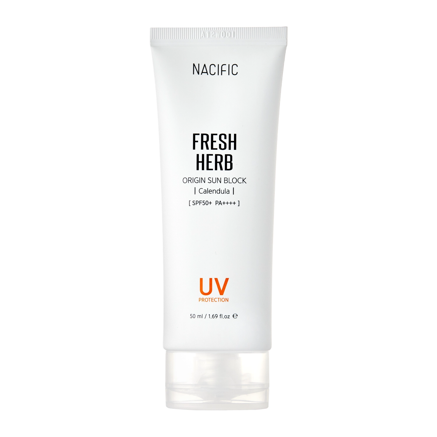 Nacific - Fresh Herb Origin Sun Block SPF50+/PA++++ - Kojący Krem do Twarzy z Filtrem - 50ml 