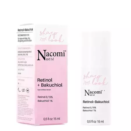 Nacomi - Przeciwzmarszczkowe Serum pod Oczy z Retinolem i Bakuchiolem - 15ml