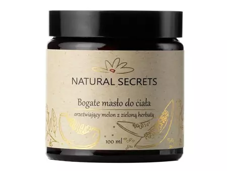 Natural Secrets - Bogate Masło do Ciała - Orzeźwiający Melon z Zieloną Herbatą - 100ml